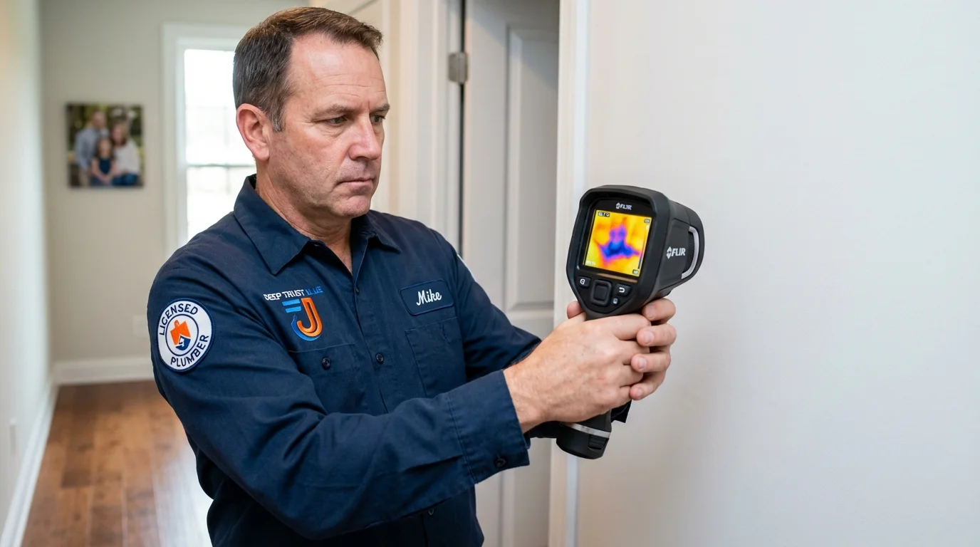 Thermal imaging leak detection by Johns Plumbing LLC in Radcliff